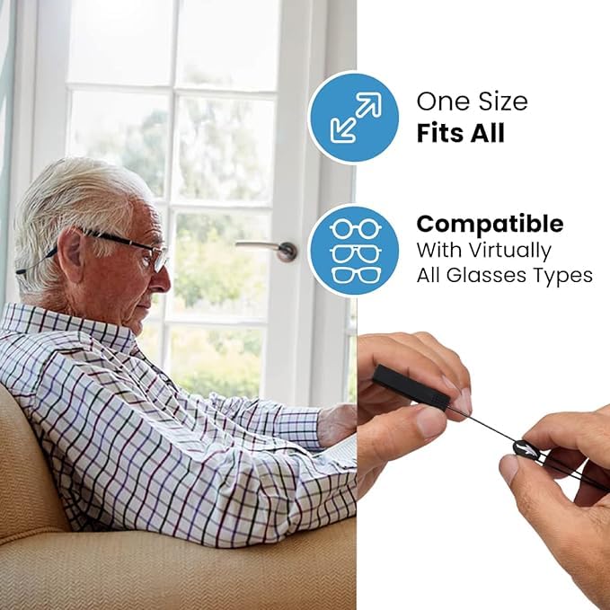 Adjustable Anti-Slip Eyeglasses Retaining Straps