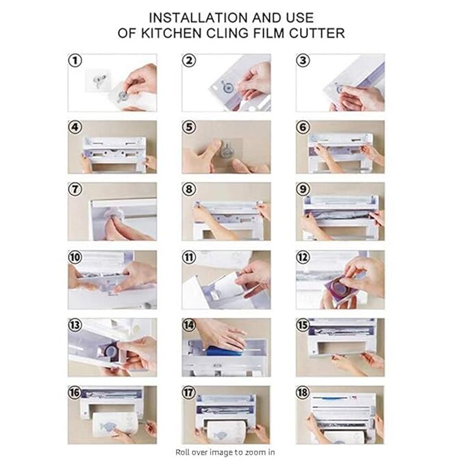 Wall-Mounted Paper Towel & Foil Dispenser Rack