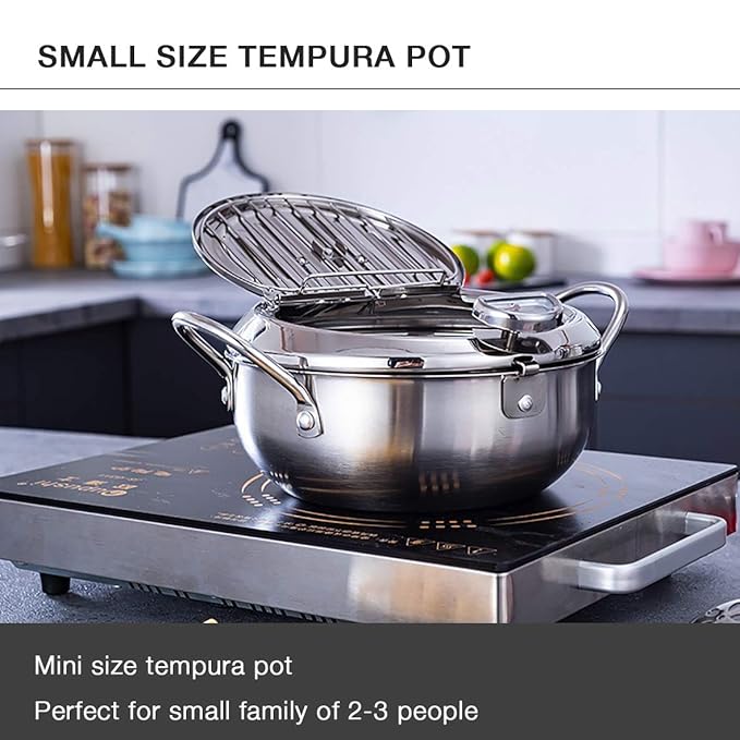 Stainless Steel Japanese Style Frying Pot