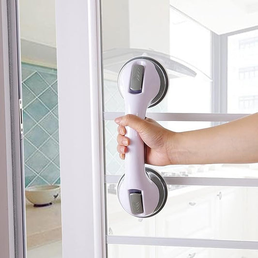 Dual-Lock Suction Grab Bar