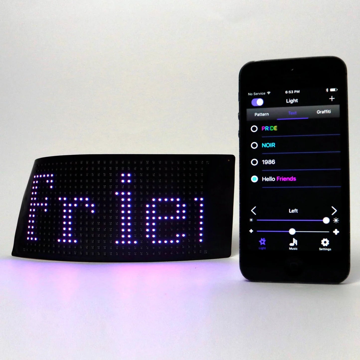 USB-Powered LED Flashing Effects Flexible Display Screen