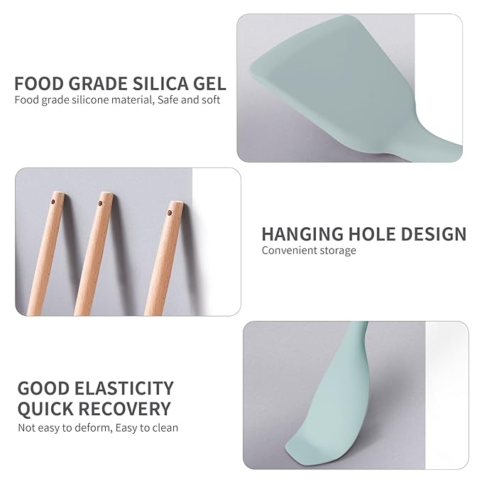 19 PCS Silicone Kitchen Utensils Set