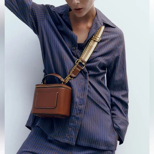 Zara-Inspired Vegan Leather Crossbody Bag