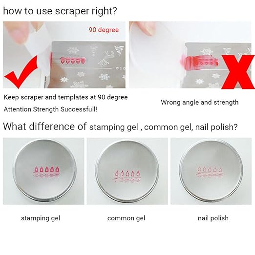 Transparent Silicone Nail Stamper Kit