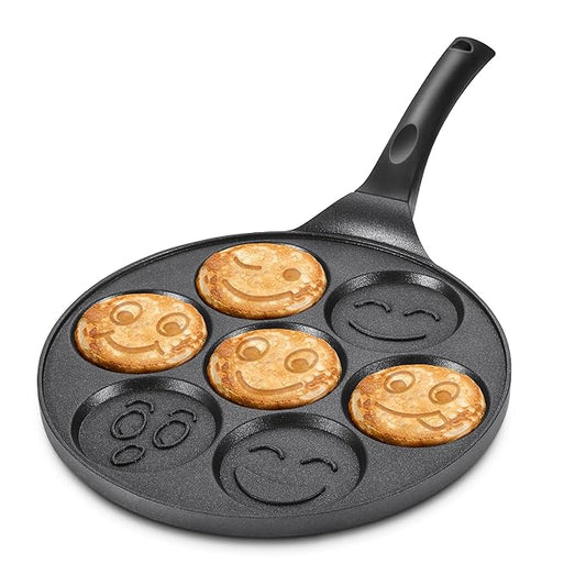 7-Mold Smiley Face Pancake Maker