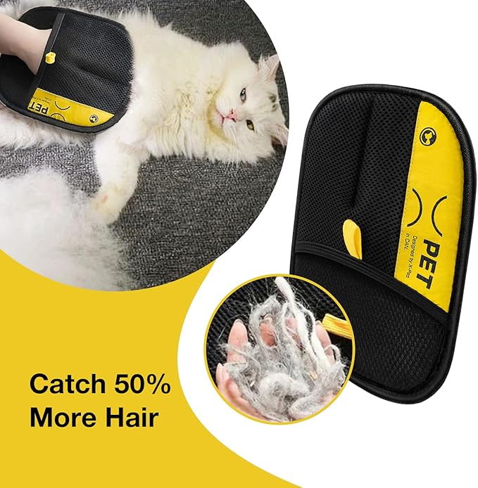 Anti-Static Pet Grooming Gloves