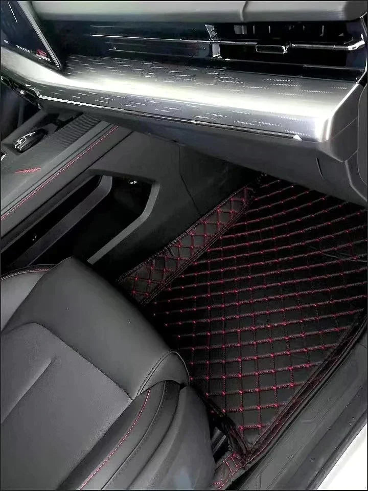 5-piece waterproof leather car mat set