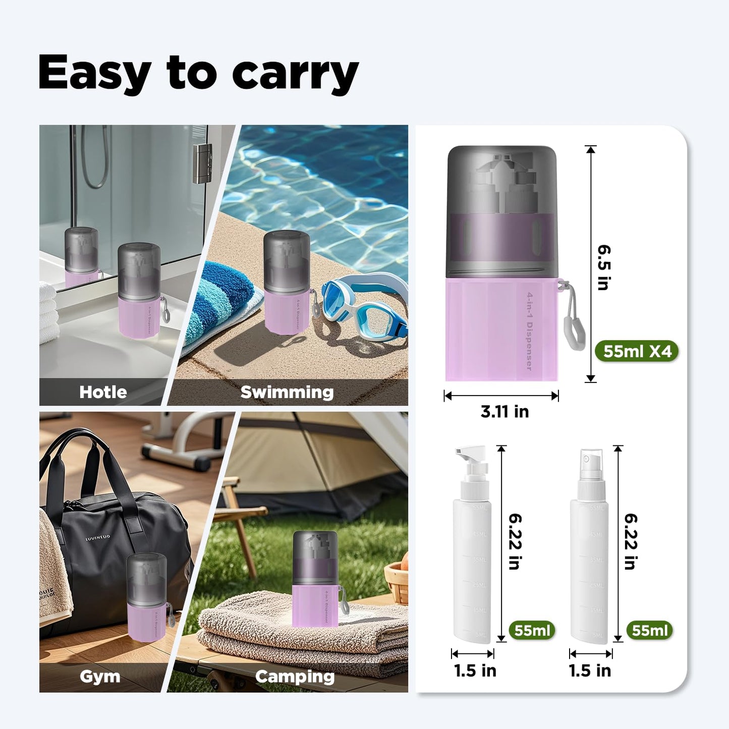 Portable Travel Bottle Set