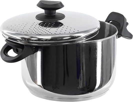 Non-Stick Cooking Pot with Strainer Lid