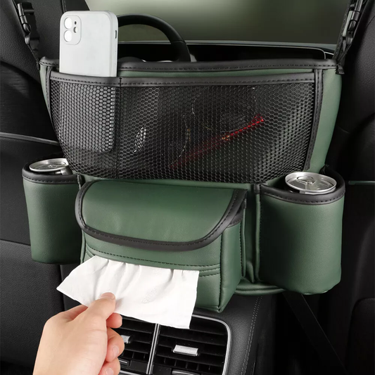 Car Seat Leather Storage Easy Organizer