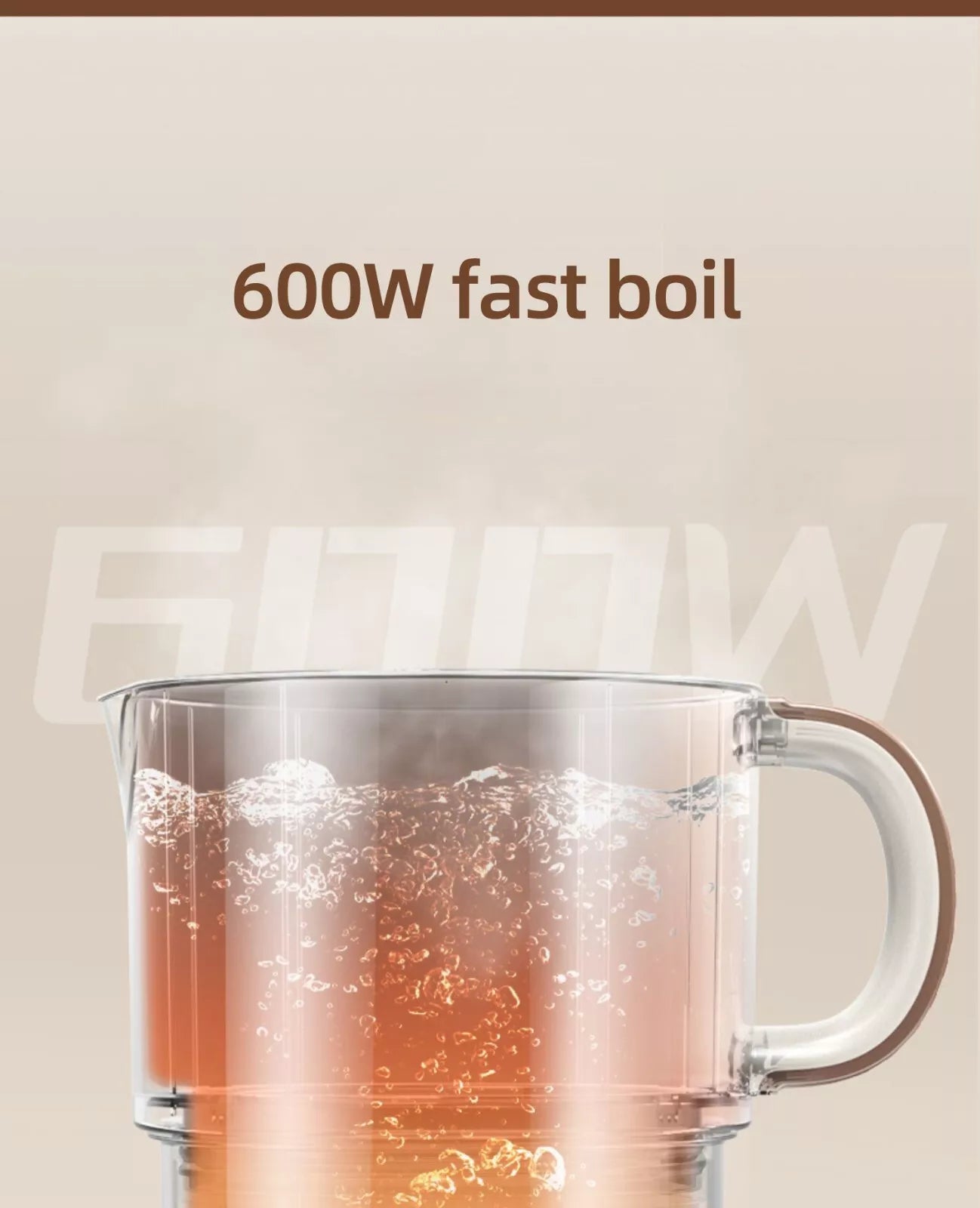 Foldable Electric Kettle Cooker Travel Water Boiler Portable Stainless Steel