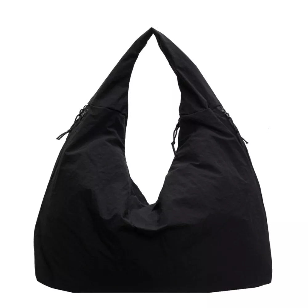 Textured Draped Tote Bag