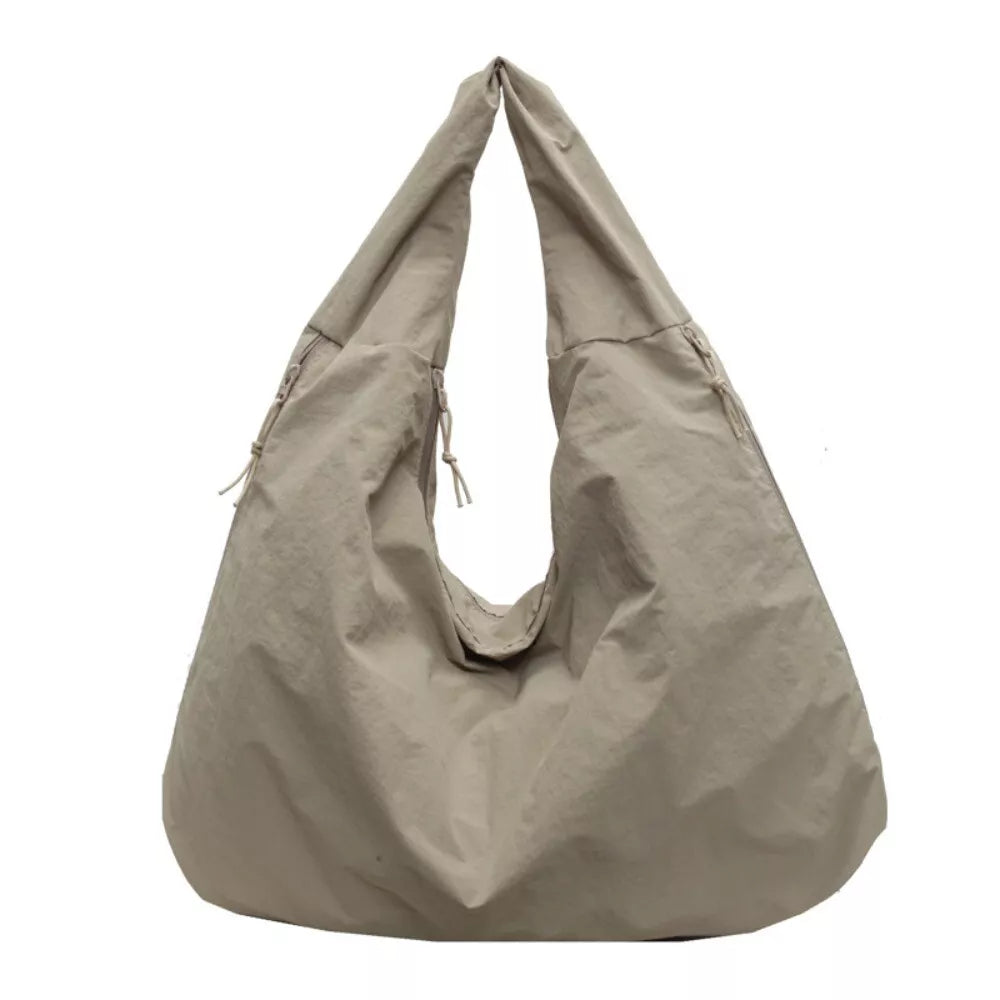 Textured Draped Tote Bag