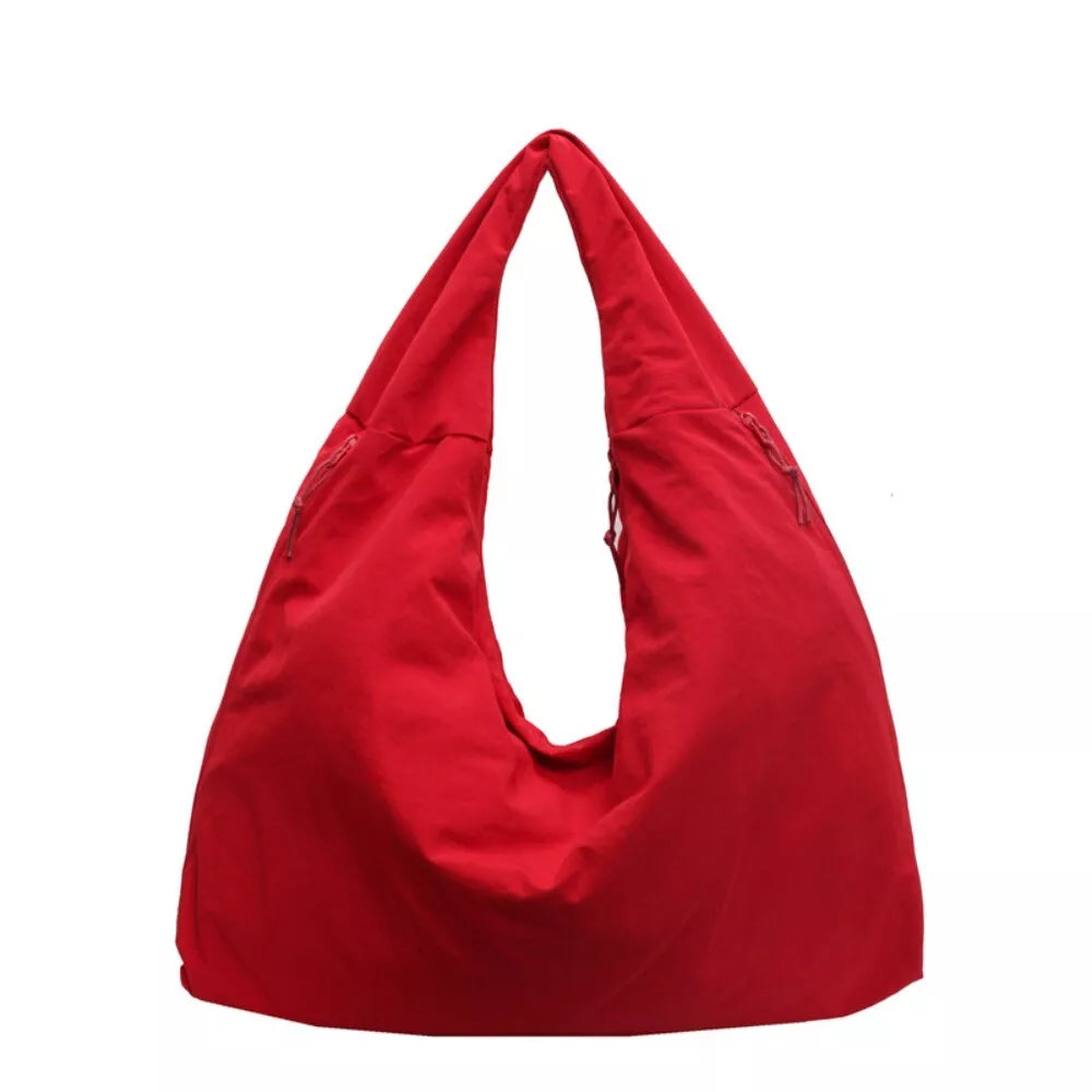 Textured Draped Tote Bag