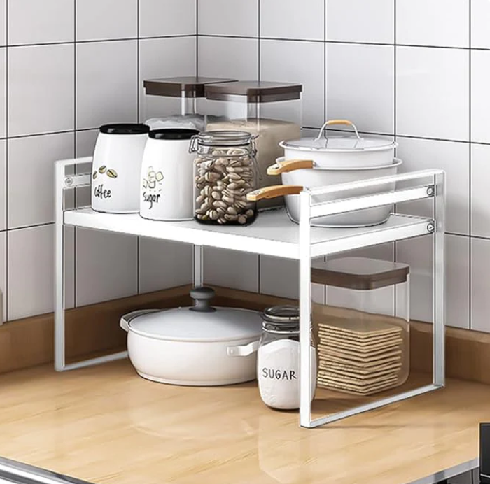 Adjustable Space-Saving Storage Rack