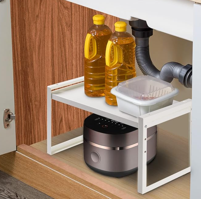 Adjustable Space-Saving Storage Rack