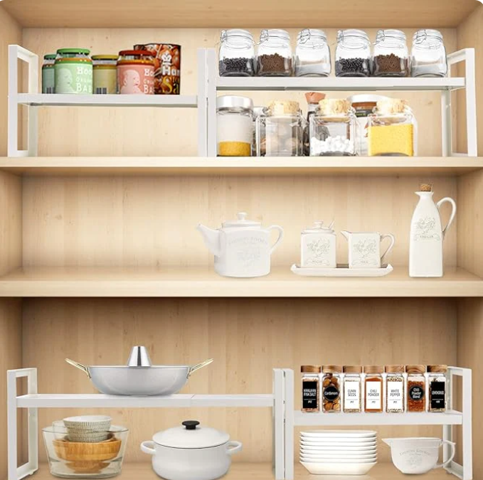 Adjustable Space-Saving Storage Rack