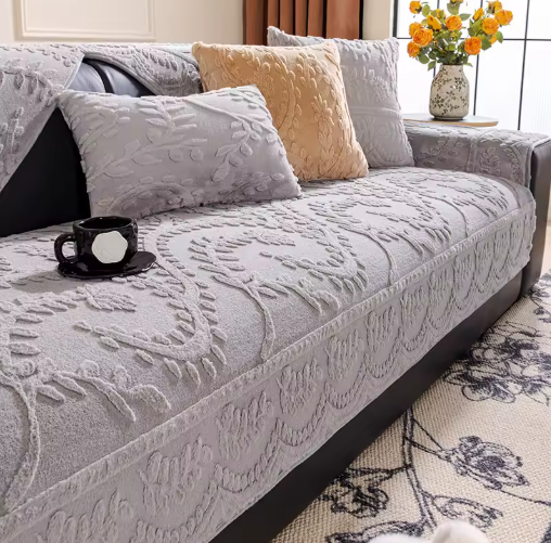 Non-Slip Warm Plush Sofa Cover