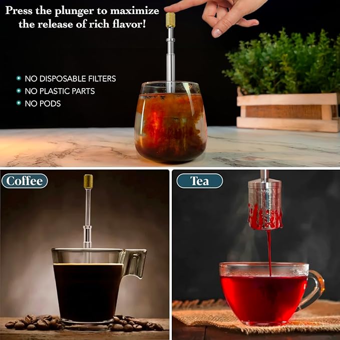 Stainless Steel Portable Coffee and Tea Infuser