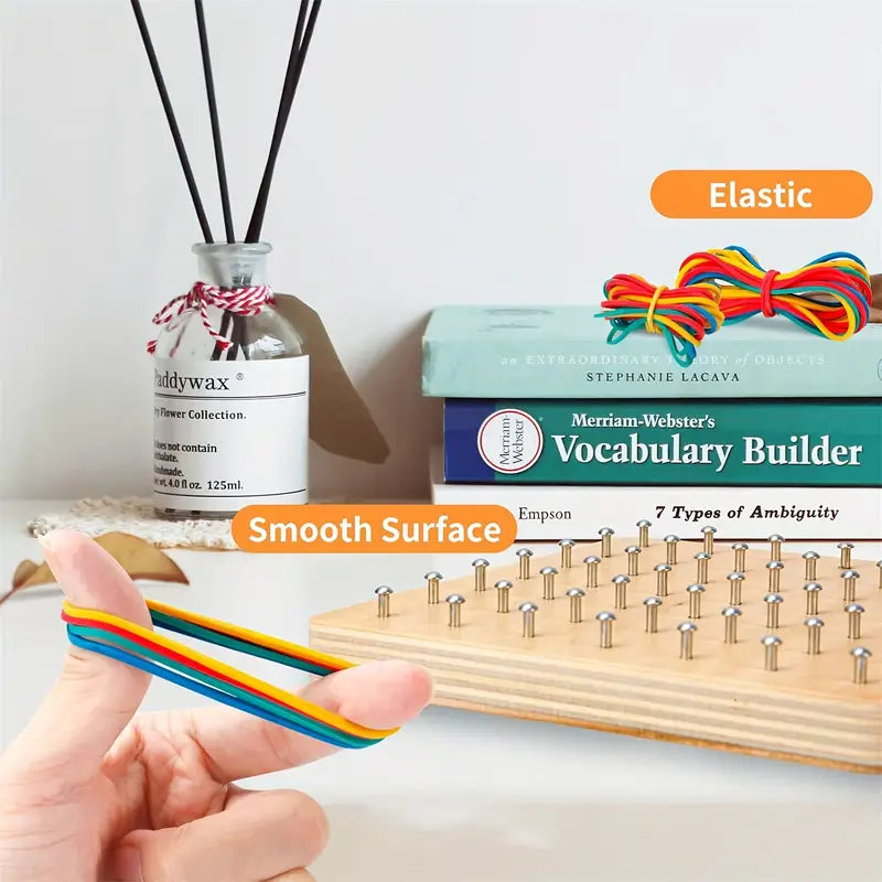 Creative Wooden Geometry Play Board for Kids