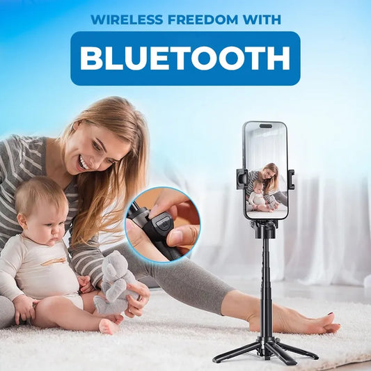 Compact 3-in-1 Selfie Stick Tripod with Remote
