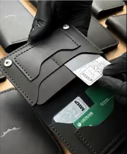 Dual Fold Premium Leather Wallet
